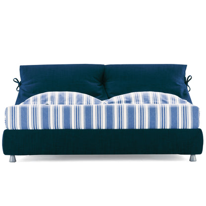 Nathalie Bed 180cm with Storage | Denim Blue Ionio 444 Fabric