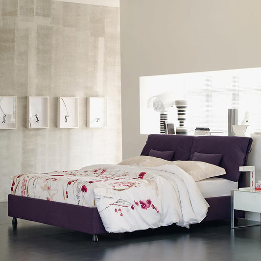 Nathalie Bed 180cm with Storage | Silver Ionio 434 Fabric