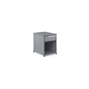 USM Pedestal 1 Drawer | Medium Grey Lacquer Panels