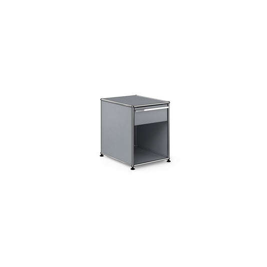 USM Pedestal 1 Drawer | Medium Grey Lacquer Panels