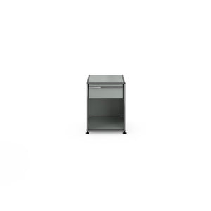USM Pedestal 1 Drawer | Anthracite Lacquer Panels