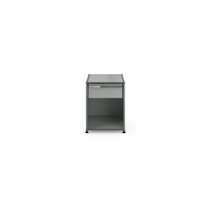 USM Pedestal 1 Drawer | Anthracite Lacquer Panels