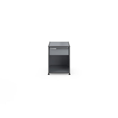 USM Pedestal 1 Drawer | Anthracite Lacquer Panels