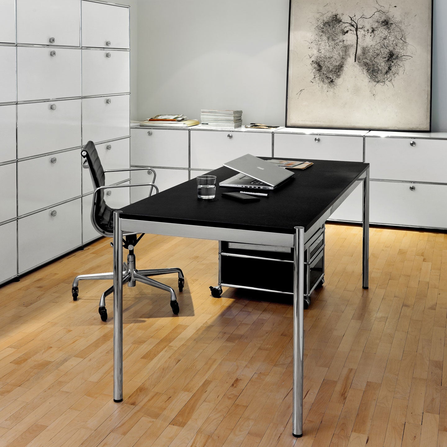 Haller Table | Black Linoleum Top