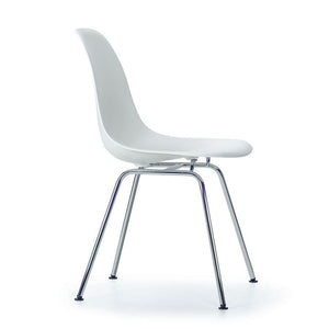 DSX Eames Plastic Side Chair | Polypropylene Seat Shell in Cotton White