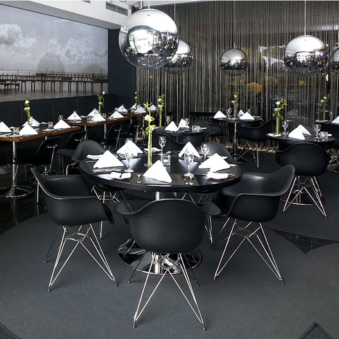 DAR Eames Plastic Armchair | Polypropylene Seat Shell in Deep Black
