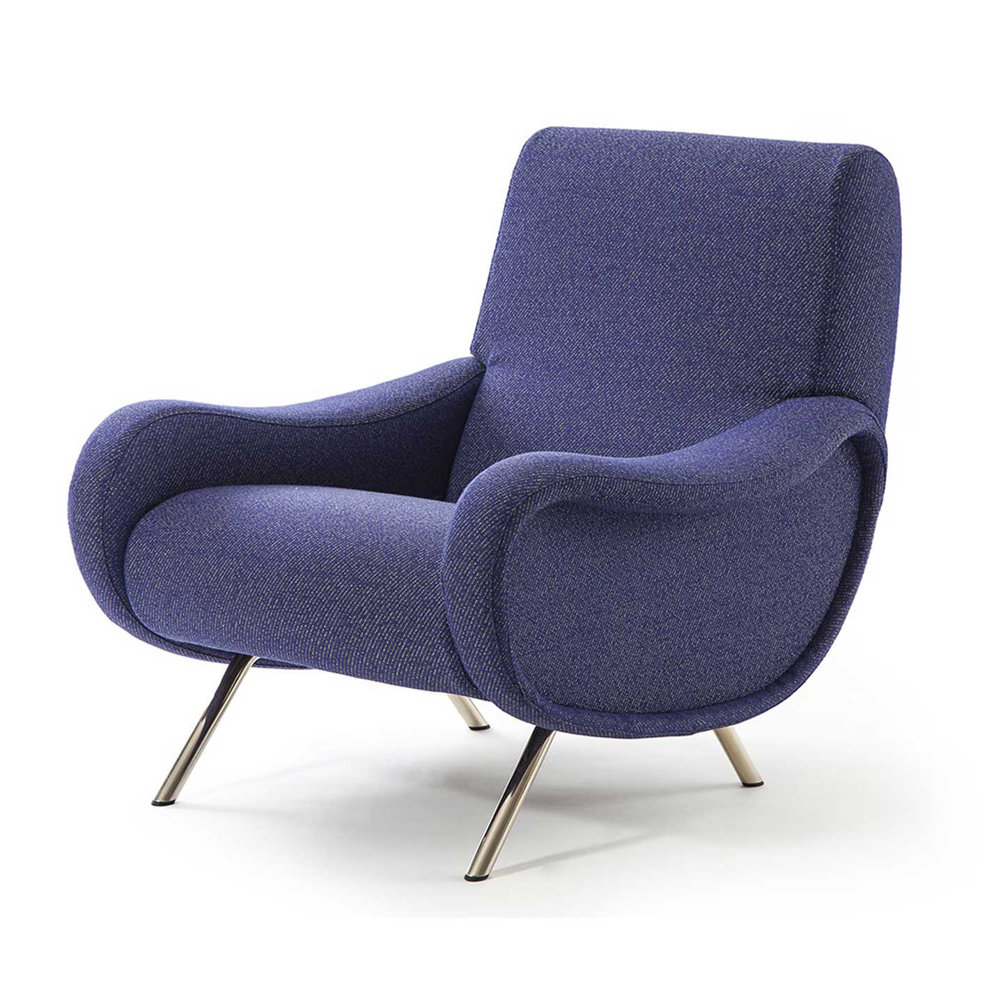 Lady Armchair | Pelle 13Z309 Blue Leather