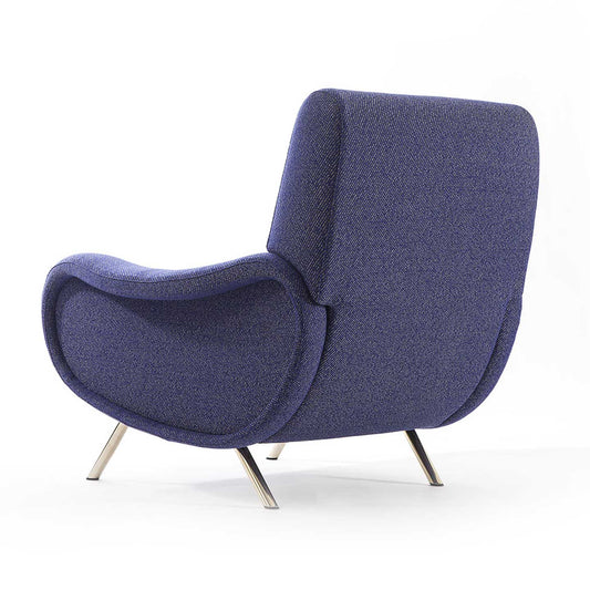 Lady Armchair | Pelle 13Z309 Blue Leather
