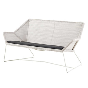 Breeze 2 Seat Sofa | White Grey Fibre Weave