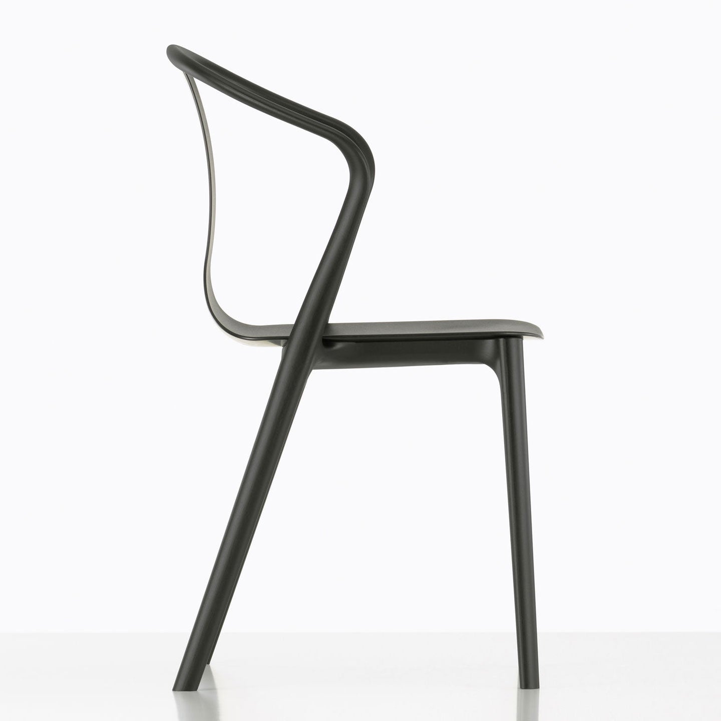 Belleville Plastic Arm Chair | Basalt Plastic Seat Shell