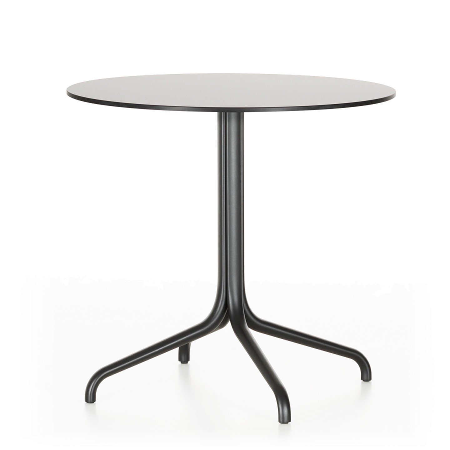 Belleville Round Bistro Table | White Top and Black Base