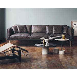 8 'Otto' 3 Seat Sofa | Scozia 13X202 Dark Brown Leather