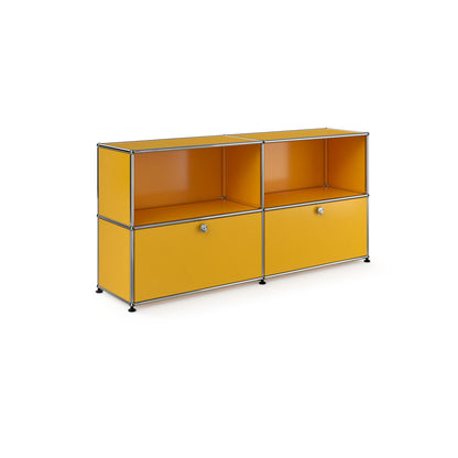 USM Sideboard Lower Doors | Golden Yellow Lacquer Panels