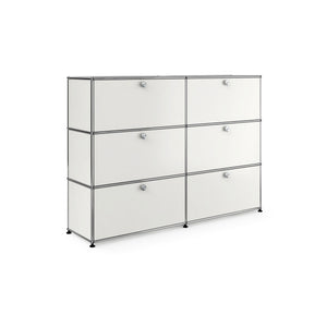 USM Tall Sideboard | White Lacquer Panels
