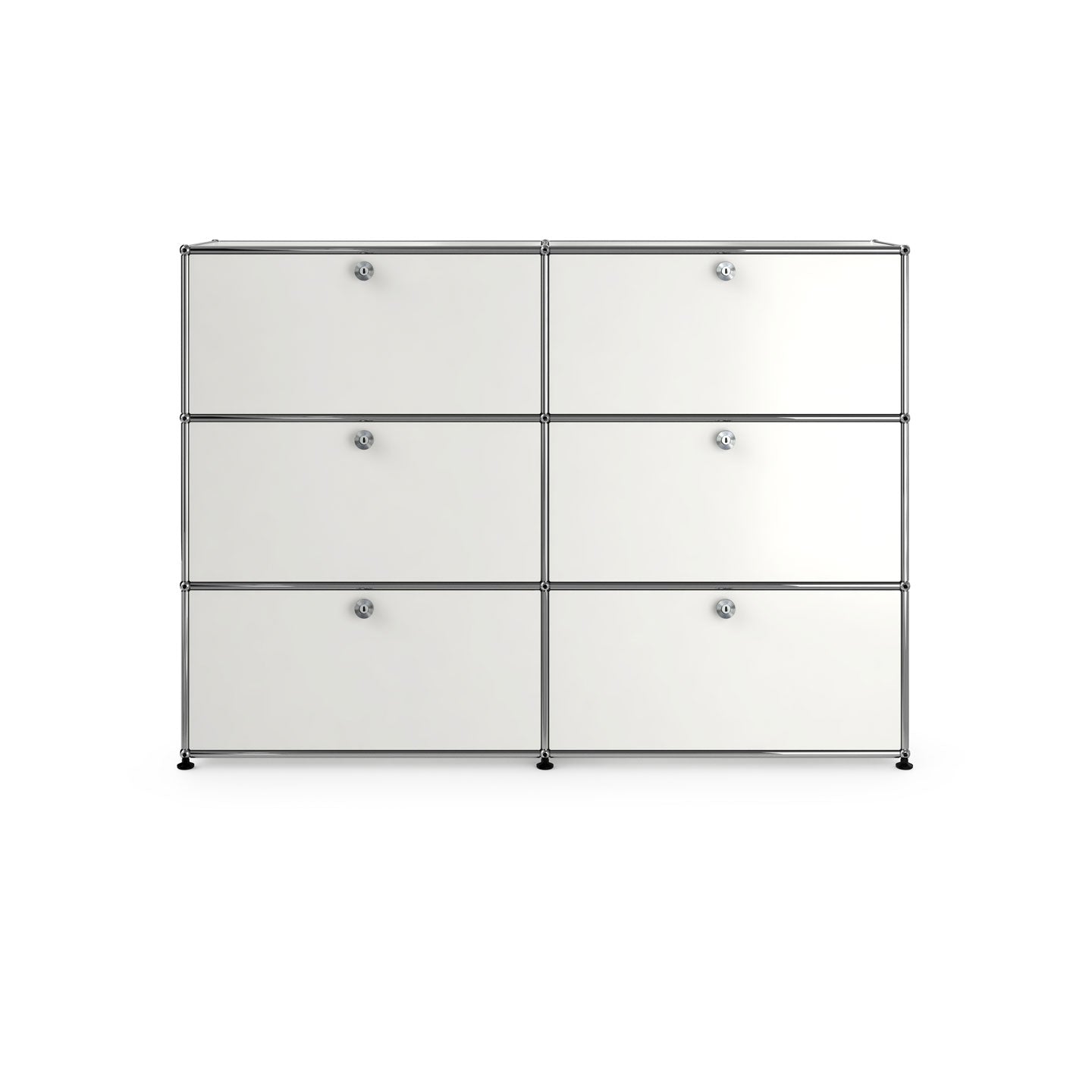 USM Tall Sideboard | White Lacquer Panels