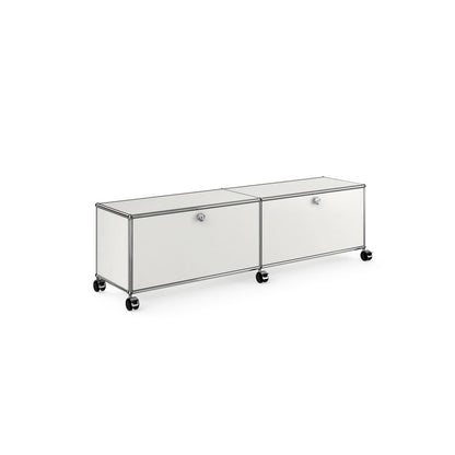 USM Low Media Unit | White Lacquer Panels