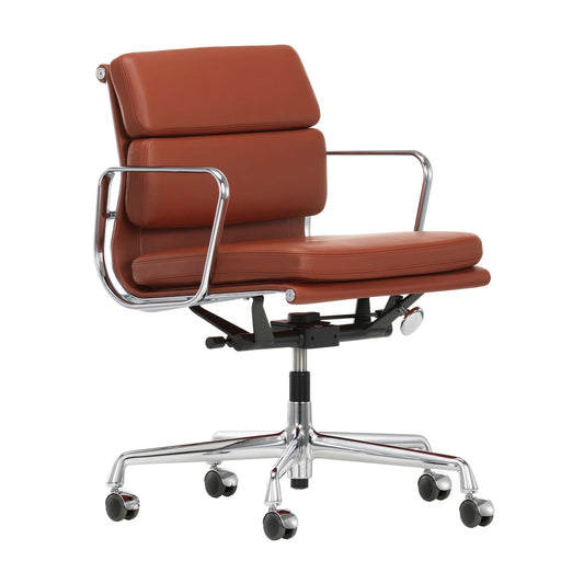 Soft Pad EA 217 Chair | Leather Chocolate 68 and Plano Brown 54