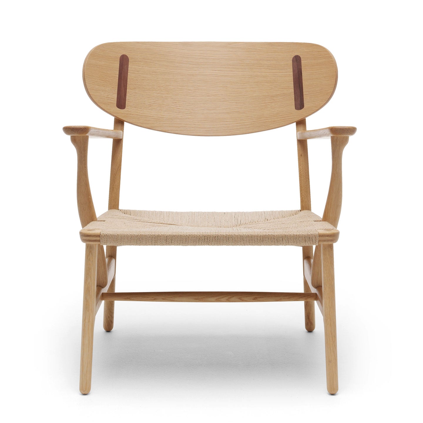 CH22 Lounge Chair | Natural Papercord Seat Oiled Oak Frame