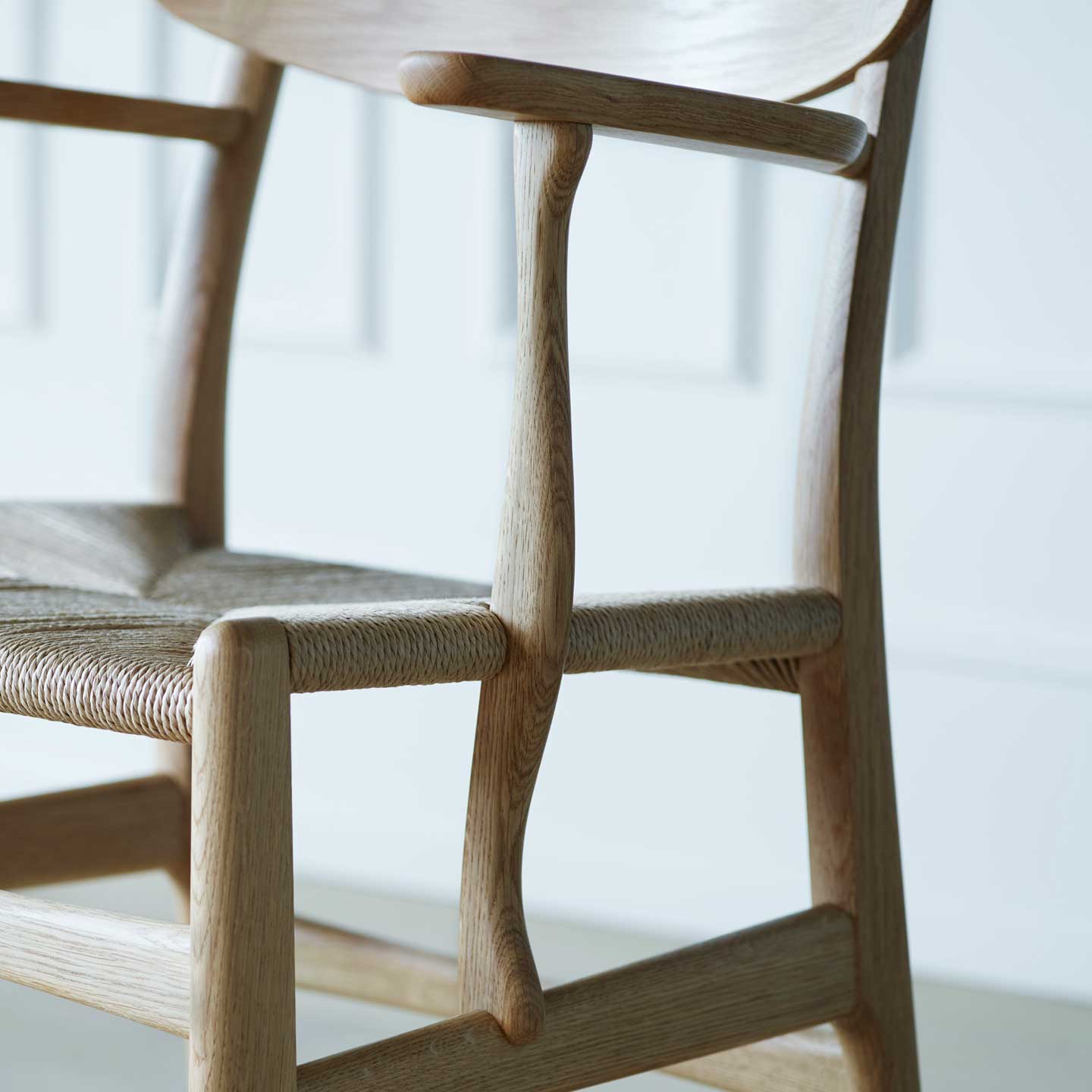 CH26 Dining Chair | Natural Papercord Seat Oiled Oak Frame