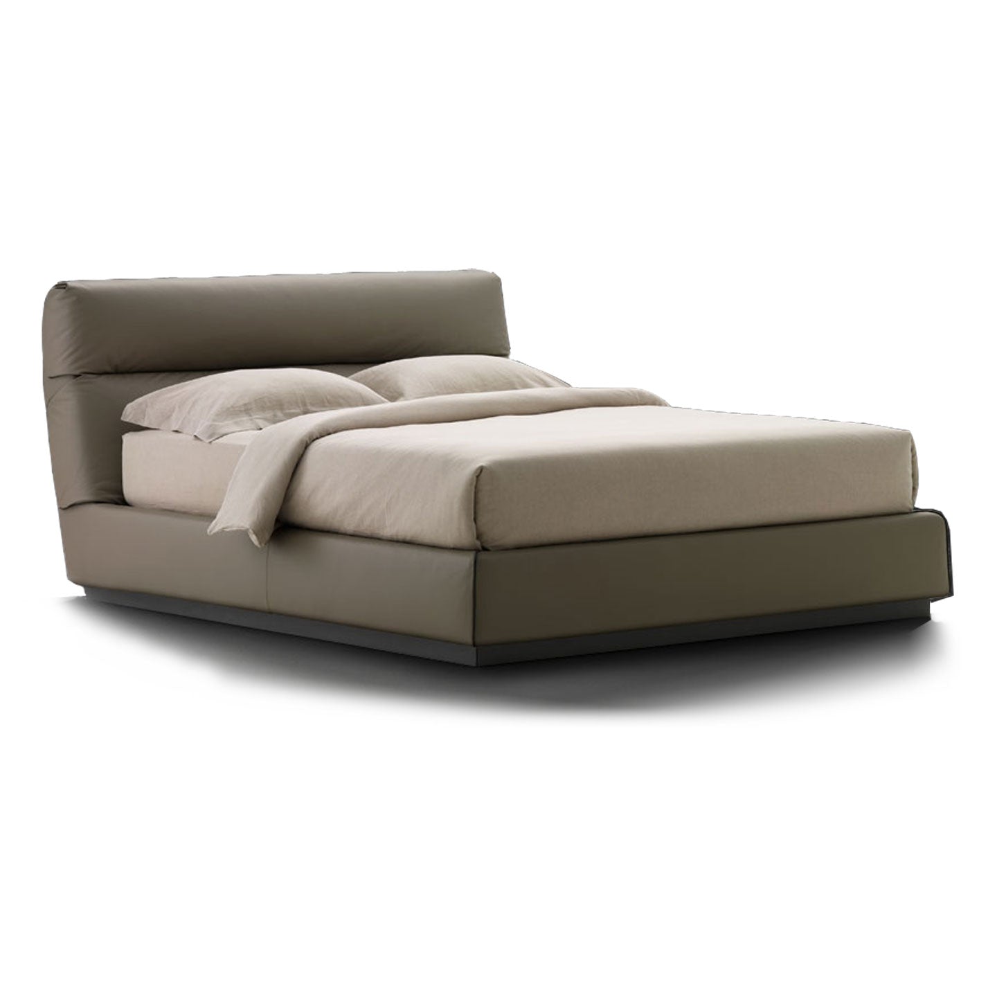 Gentleman Bed Frame 180cm | Green 188 Leather