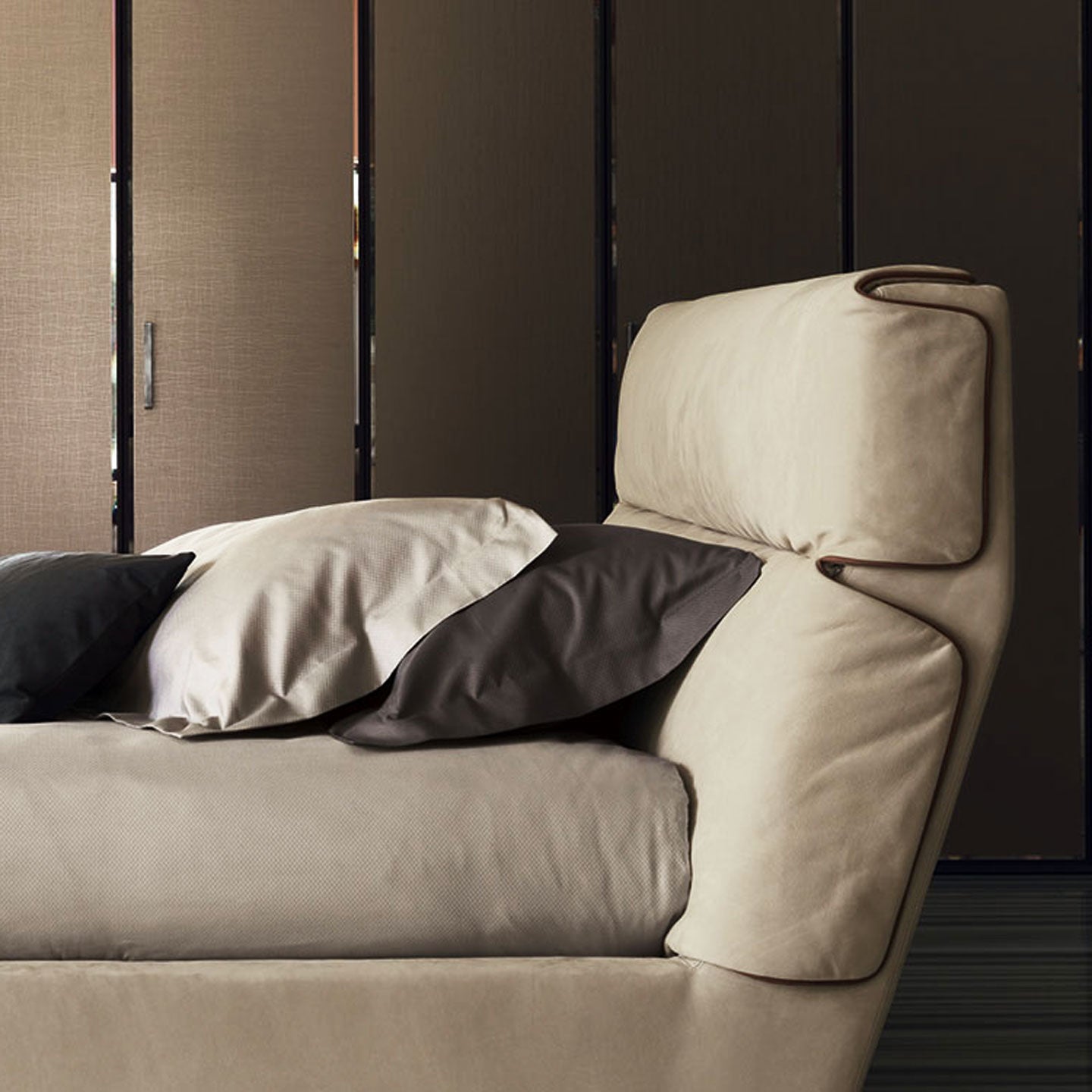 Gentleman Bed Frame 180cm | Green 188 Leather