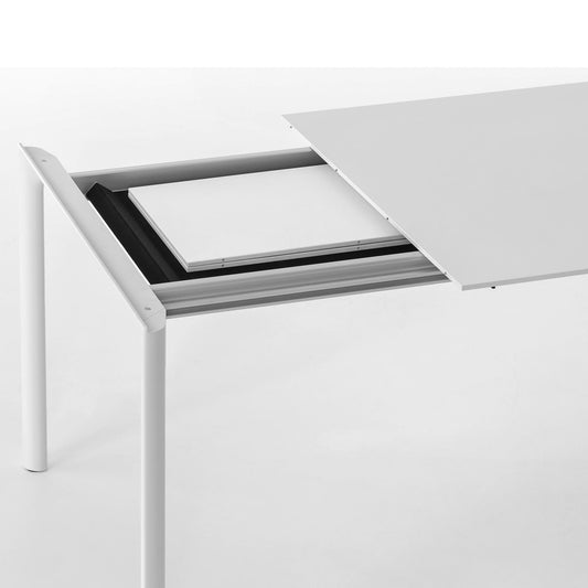 Maki Extending Table | Kos White Fenix Thermolaminate Top