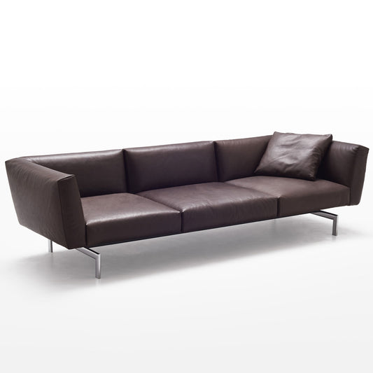 Avio 3 Seat Sofa | Volo Leather 947 Coffee Bean