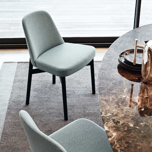 Krusin 016 Chair without Arms | Light Grey 03 West Fabric Upholstery