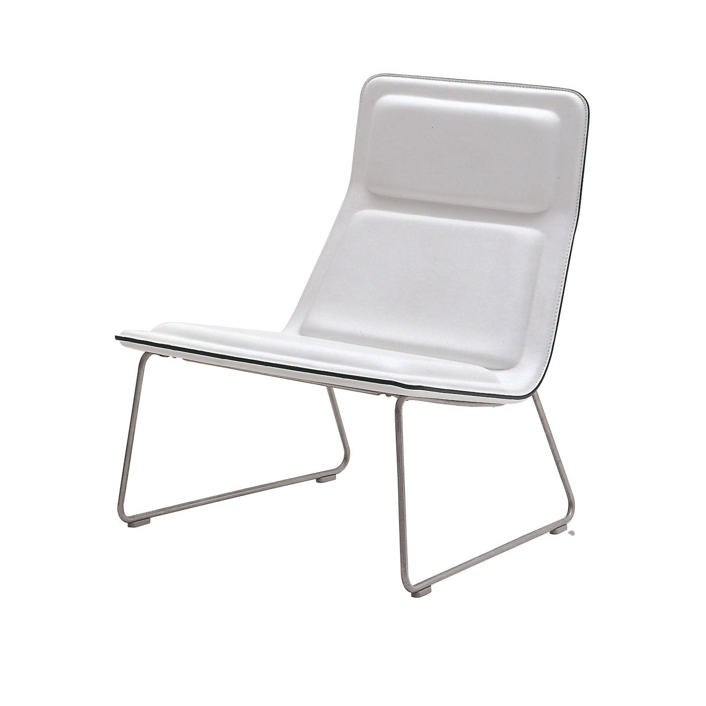 Low Pad Chair | Grey White Hallingdal 126 Seat and Back