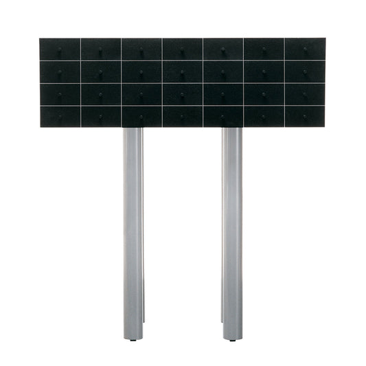 Progetti Compiuti Solaris | Black Stained Ash and Clear Varnished Aluminium
