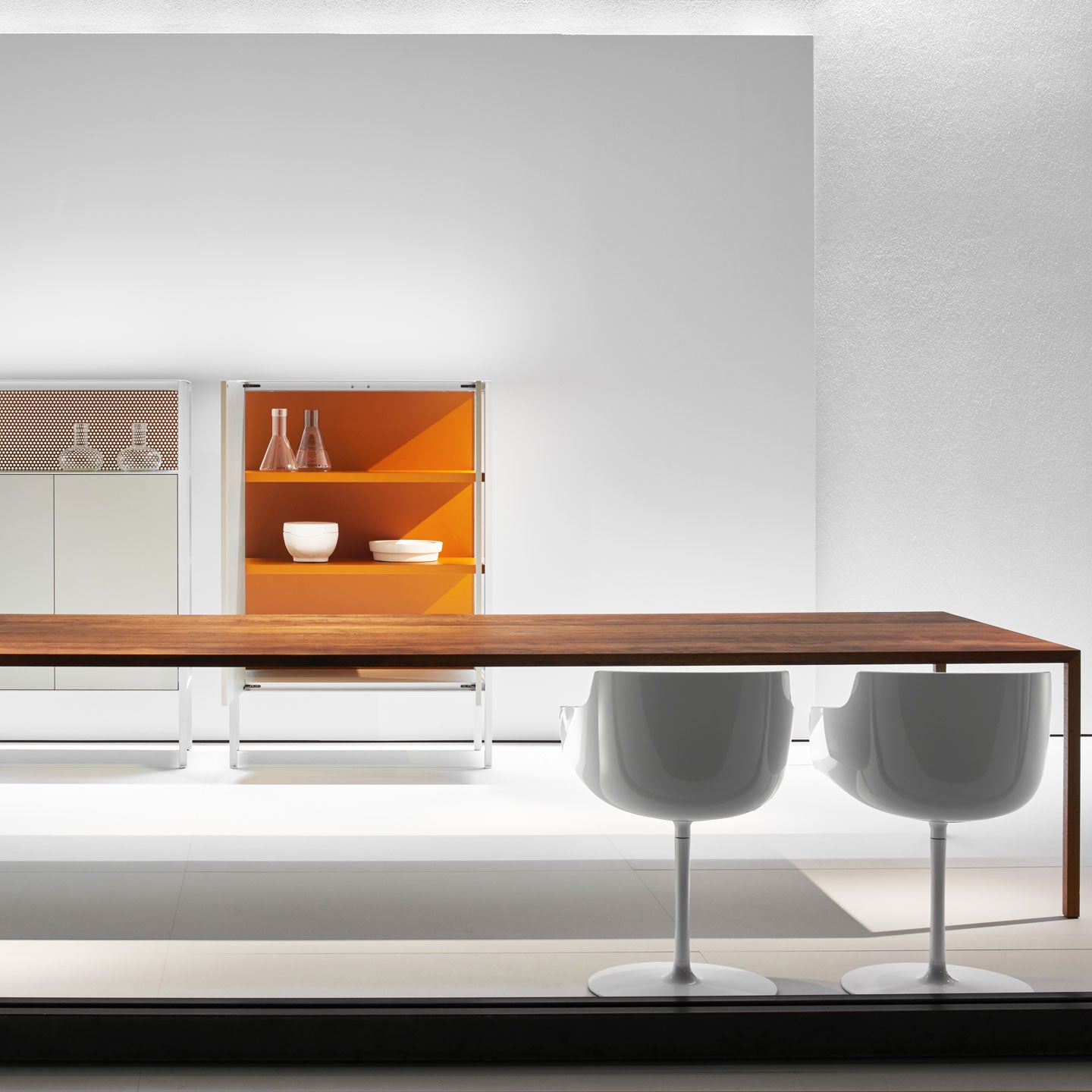Tense Material Table | Natural Oak Wrapped Top and Legs