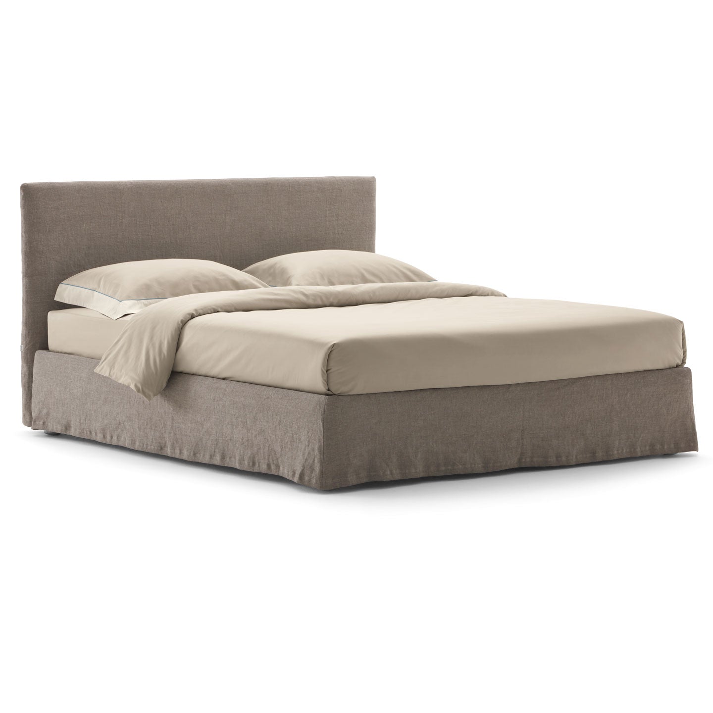 Notturno Shabby Chic Bed 180cm | Oatmeal Safari 716 Fabric