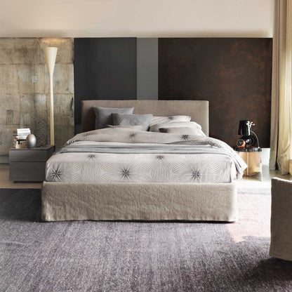 Notturno Shabby Chic Bed 180cm | Oatmeal Safari 716 Fabric
