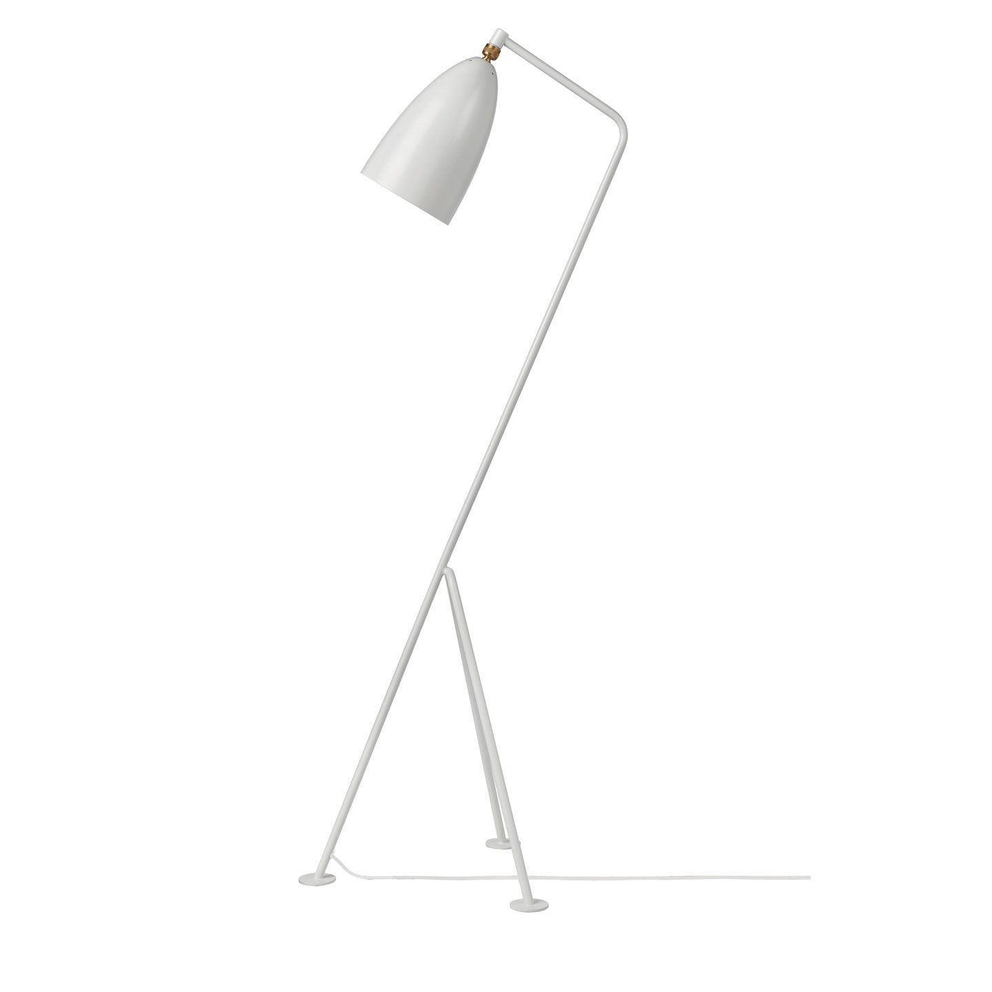 Grasshopper Floor Light | Oyster White Powdercoated Metal