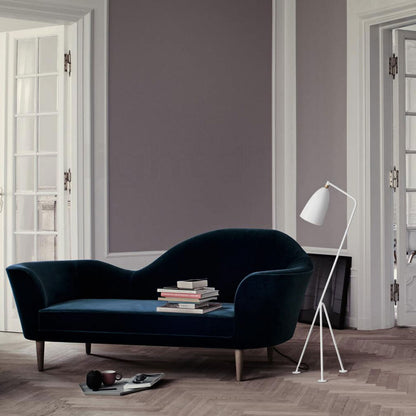 Grasshopper Floor Light | Oyster White Powdercoated Metal
