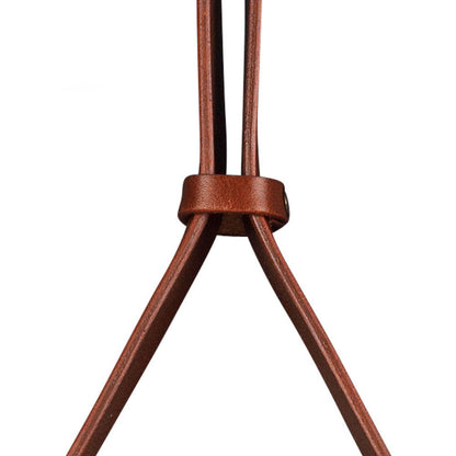 Adnet Mirror 58cm | Tan Leather