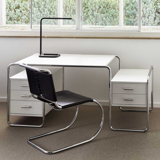 S533 Chair | Black Butt Leather Lace Backed