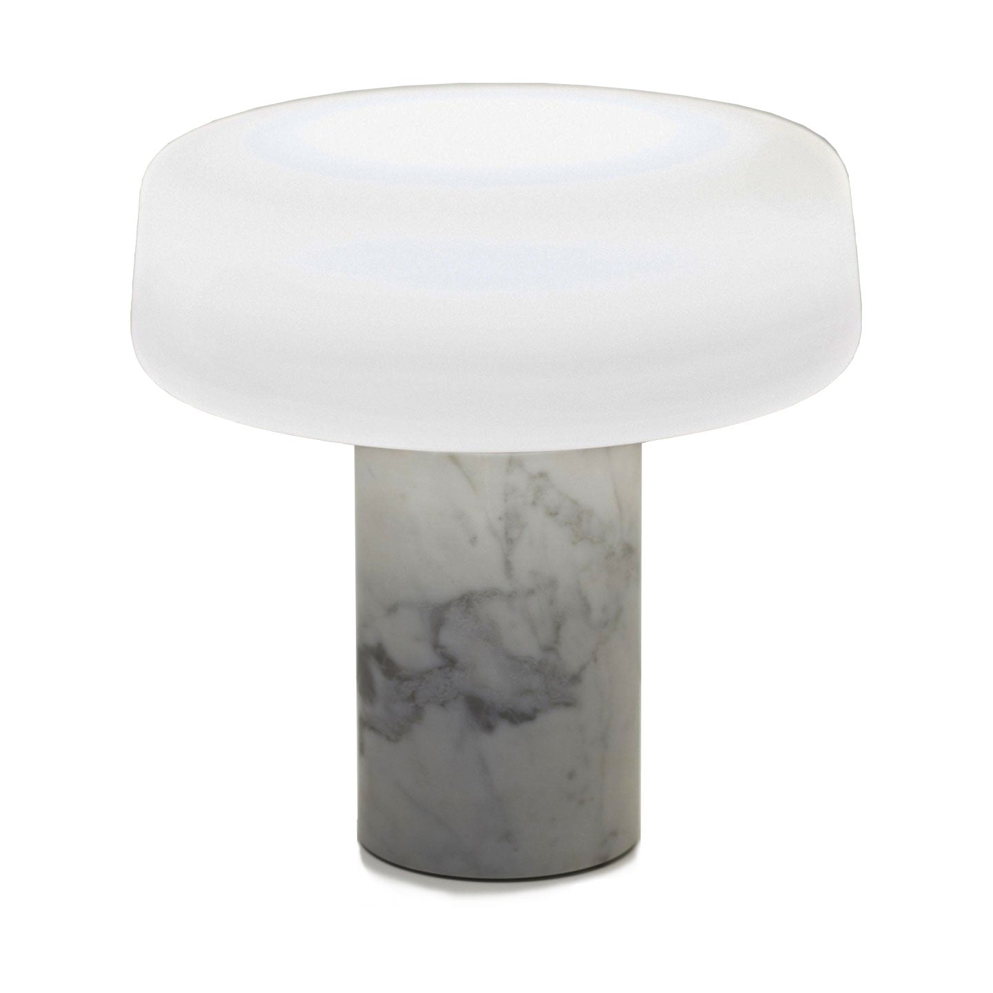 Solid Table Lamp | Carrara Grey Marble