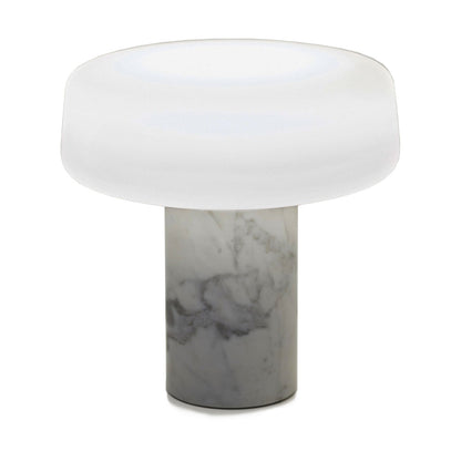 Solid Table Lamp | Carrara Grey Marble