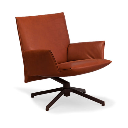 Pilot Soft Low Back Chair | Cognac 06 Venezia Leather