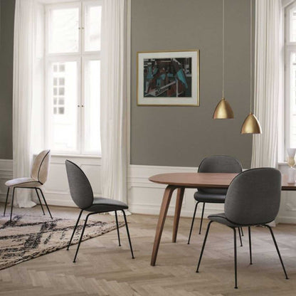 Beetle Dining Chair | Grey Green 926 Canvas Upholstery