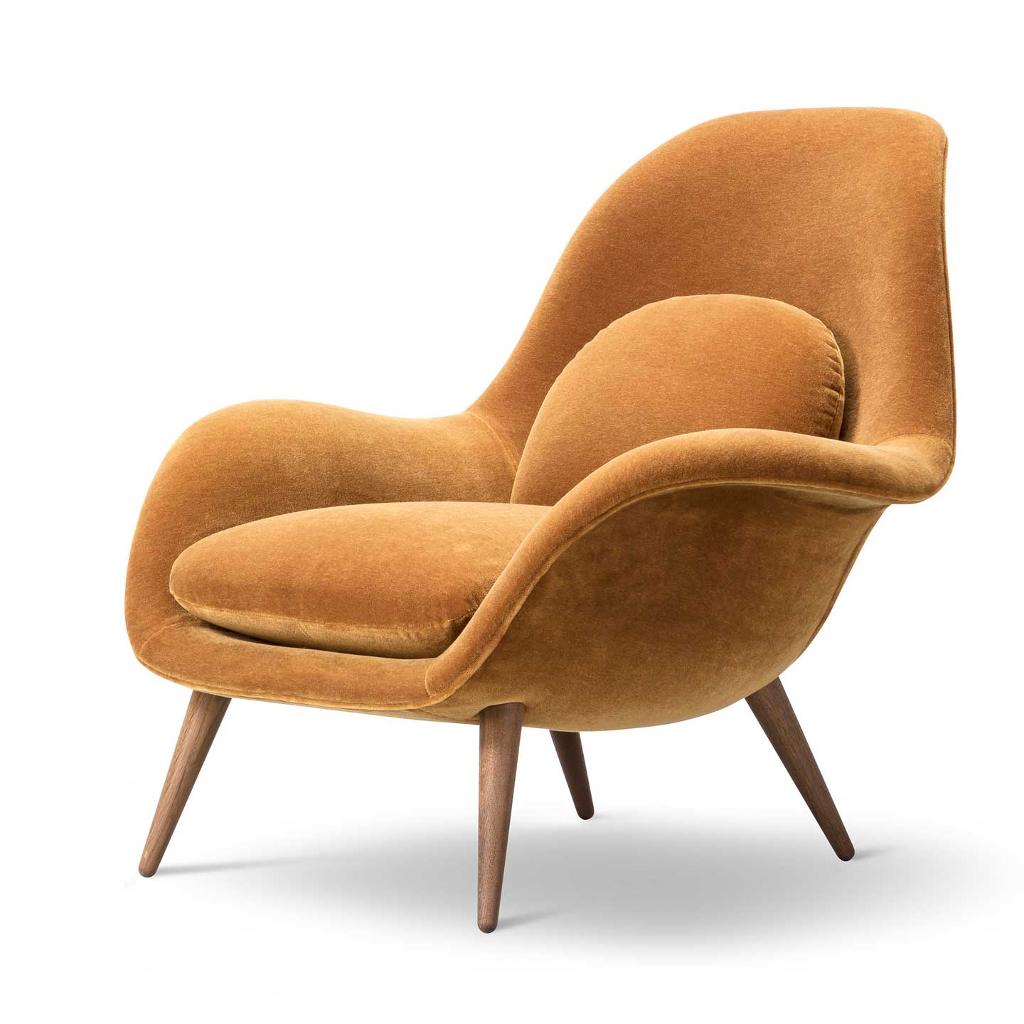 Swoon Chair | Burnt Orange 4103 Grand Mohair Upholstery