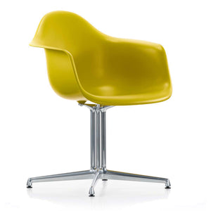DAL Eames Upholstered Armchair | Dark Blue/Moor Brown 75 Hopsak with Mustard 34