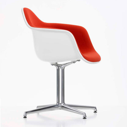 DAL Eames Upholstered Armchair | Red/Poppy Red 63 Hopsak with White 04