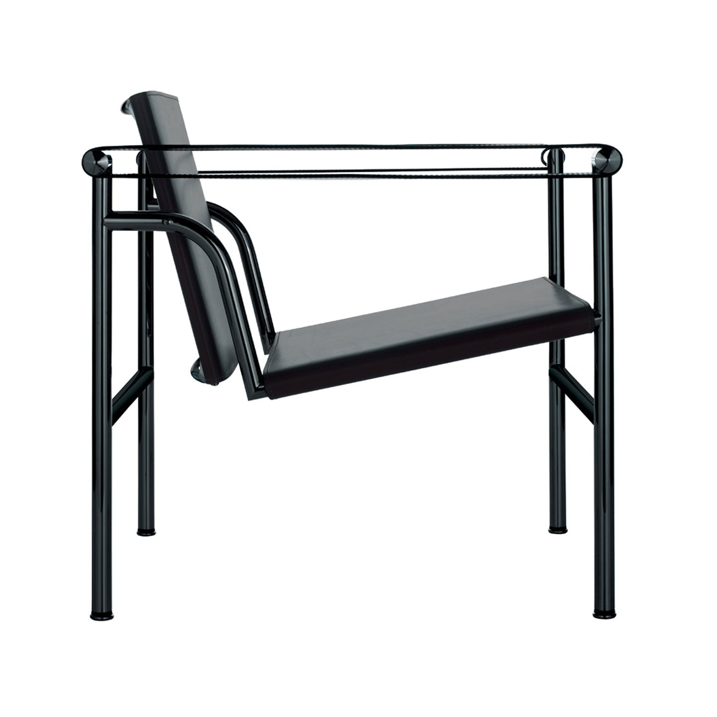 1 Fauteuil a Dossier Basculant | Black Hide Seat