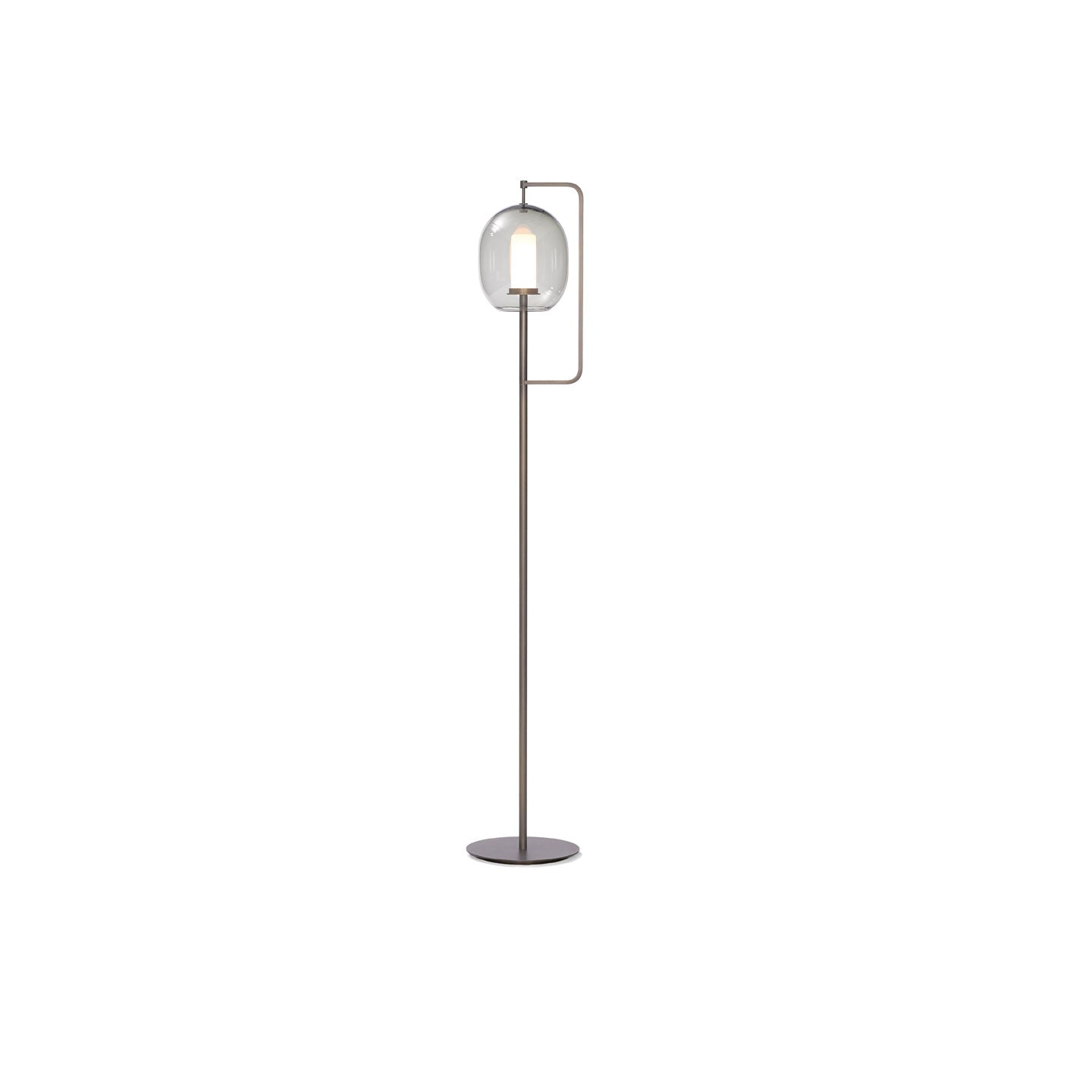 Lantern Medium Floor Lamp | Burnished Brass