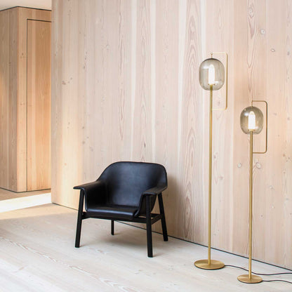 Lantern Medium Floor Lamp | Burnished Brass