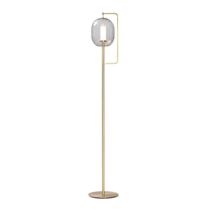 Lantern Tall Floor Lamp | Brass