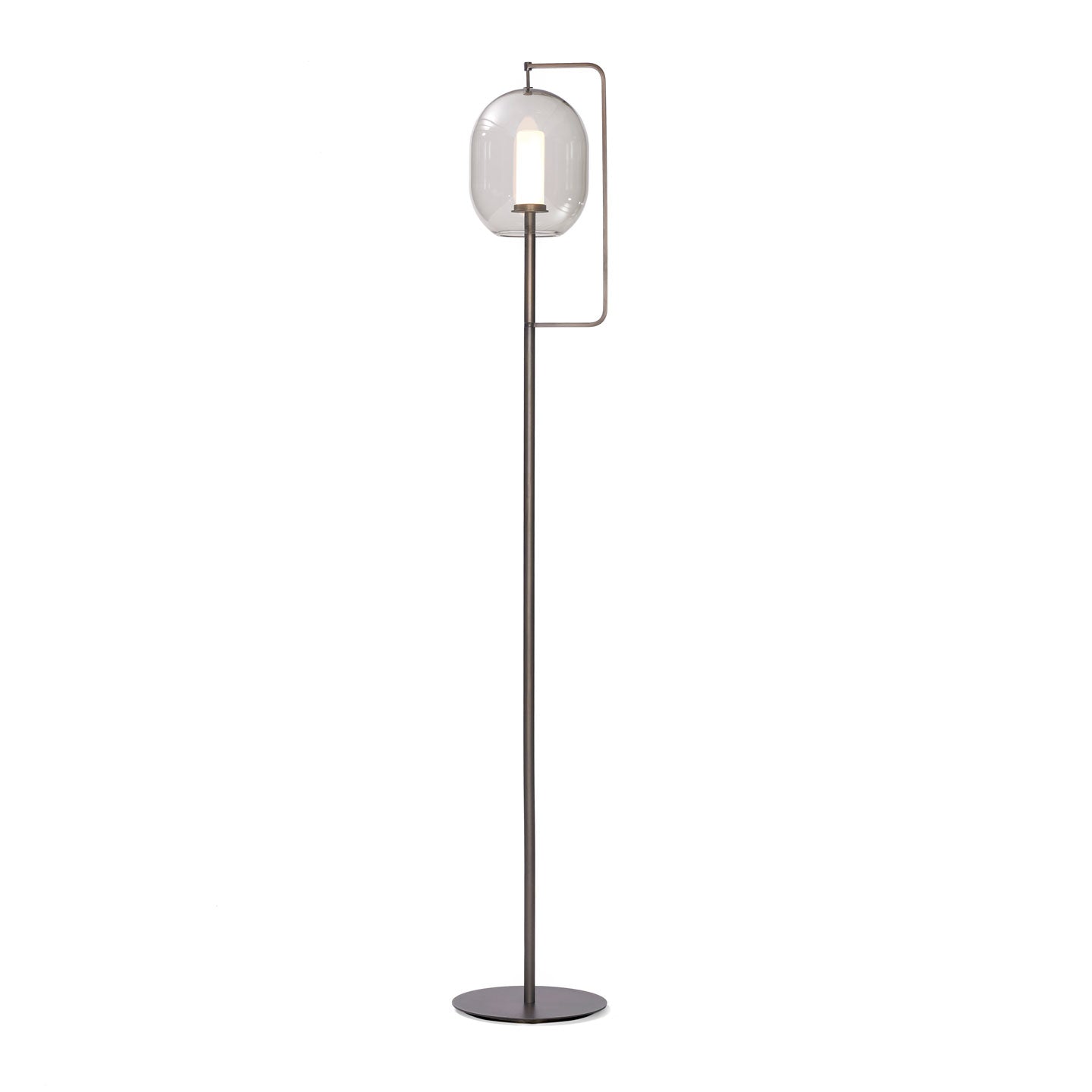 Lantern Tall Floor Lamp | Burnished Brass