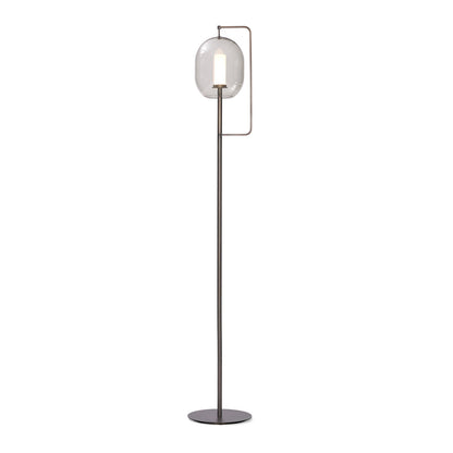 Lantern Tall Floor Lamp | Burnished Brass